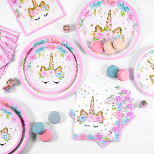 Sada na párty s motivem jednorožce