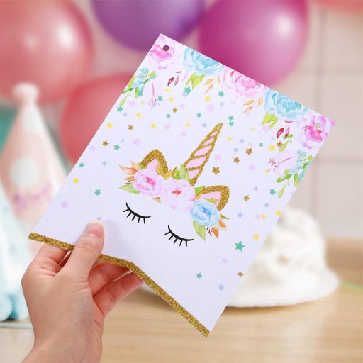 Sada na párty s motivem jednorožce