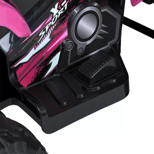 Elektrická čtyřkolka pro děti, 12V, růžová