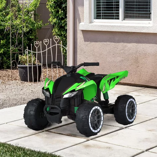 Elektrická čtyřkolka pro děti, 12V, zelená
