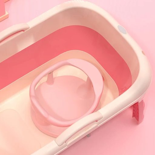 Sedátko proti naklonění dětské vaničky, růžová