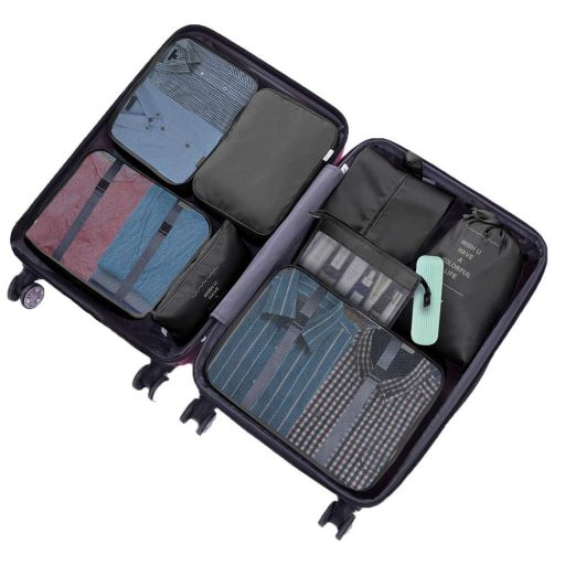 Sada organizérů do kufru, 8 kusů, černá