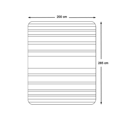 Piknik deka, 2x2,85 m