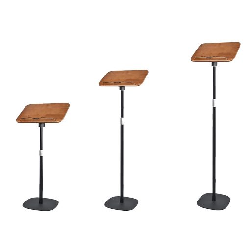 Výškově nastavitelný stojan na knihy, vhodný na řečnický pult