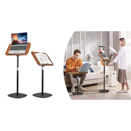 Výškově nastavitelný stojan na knihy, vhodný na řečnický pult