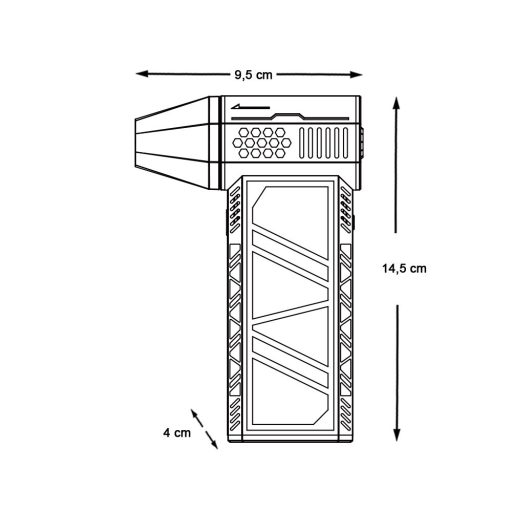 Mini turbo ventilátor