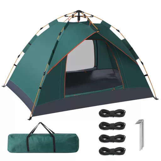 3 osobní stan 2x2x1,35 m, zelený