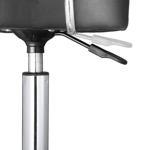 Kosmetická židle s opěrkou zad, černá