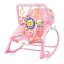 Vibrační a hudební lehátko pro miminka, růžová