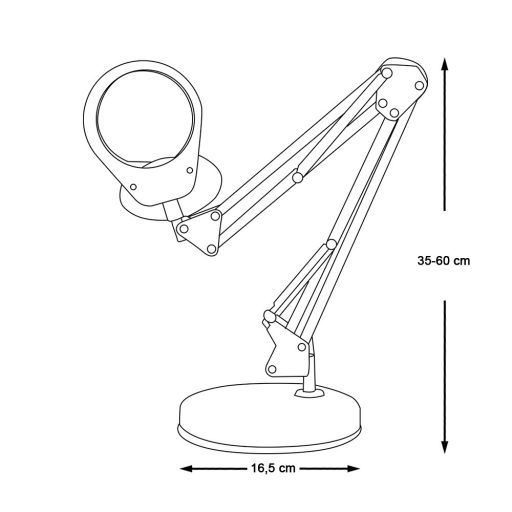 Stolní lupa s LED osvětlením