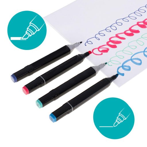 Sada oboustranných alkoholových popisovačů v praktické tašce