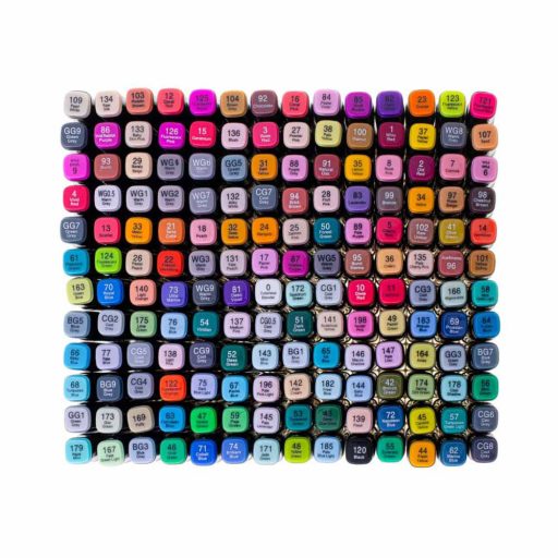 Sada oboustranných alkoholových popisovačů v praktické tašce