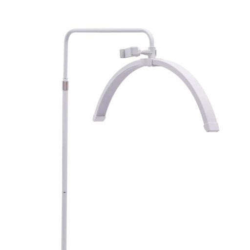 Moon, půlměsícová kosmetická stojací lampa, bílá
