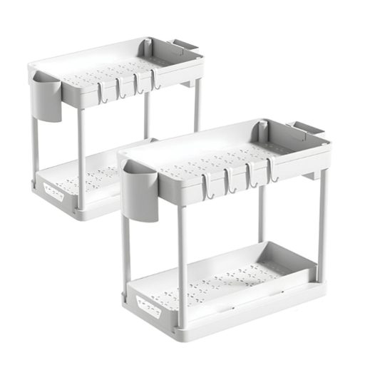 2 ks bílý kuchyňský organizér