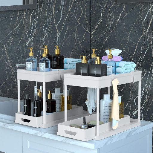 2 ks bílý kuchyňský organizér