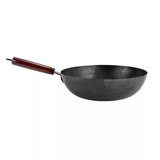 Wok pánev s kuchyňskými doplňky