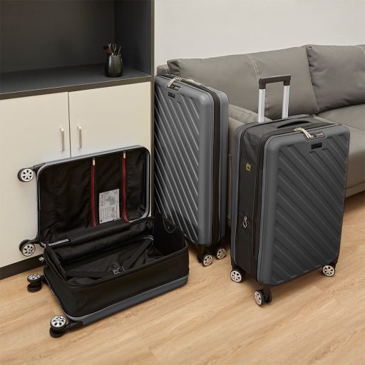 Skládací kufr, tmavě šedý