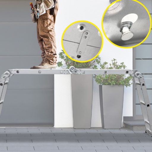 Protiskluzová ocelová deska pro sklopný žebřík