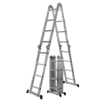 Skládací hliníkový žebřík 6 v 1