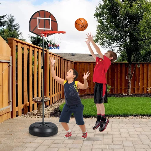2-v-1 Basketbalový koš s terčem