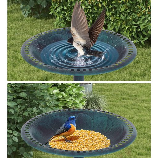 Plastová ptačí koupel, zelená