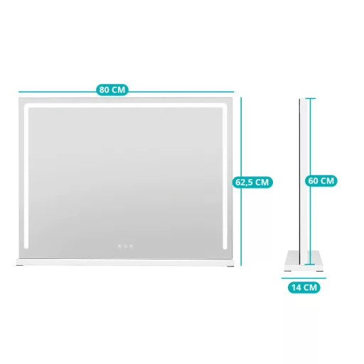 Hollywood LED kosmetické zrcadlo 80x14x62,5 cm