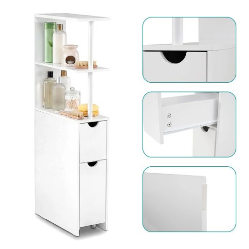 Volně stojící koupelnová úložná skříňka