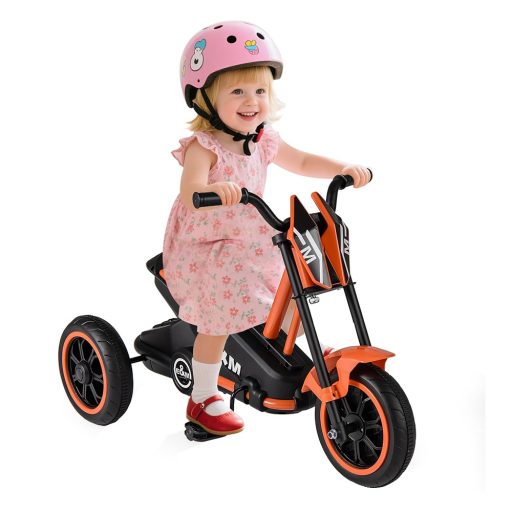 Dětská tříkolka s 3 koly, oranžová