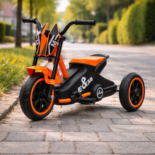 Dětská tříkolka s 3 koly, oranžová