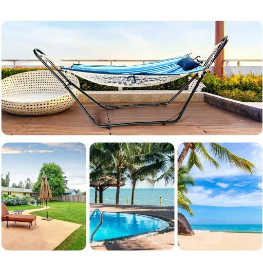 Stojan na houpací síť z kovu