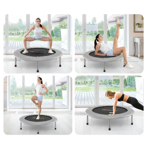 Trampolína 95cm, šedá