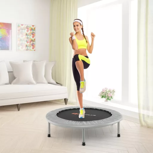 Trampolína 95cm, šedá