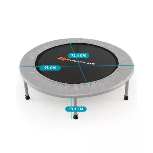 Trampolína 95cm, šedá