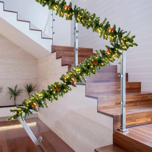Vánoční girlanda s 100 teplými LED světly, 2,7 m