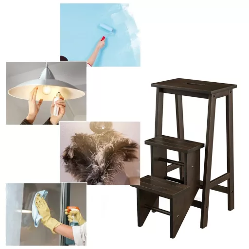 Skládací 3-stupňová stolička
