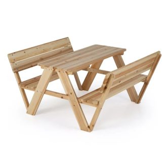 Dětský piknikový stůl, přírodní