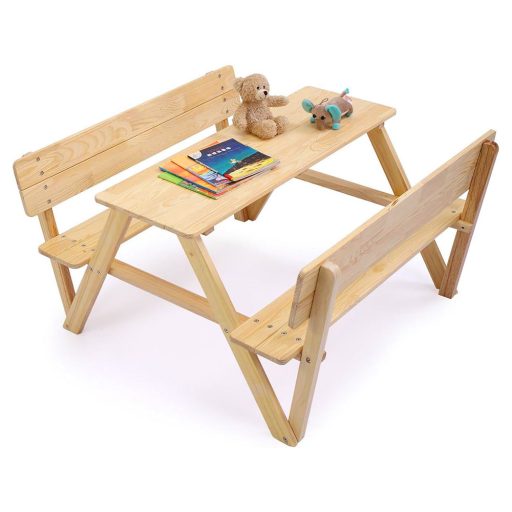 Dětský piknikový stůl, přírodní