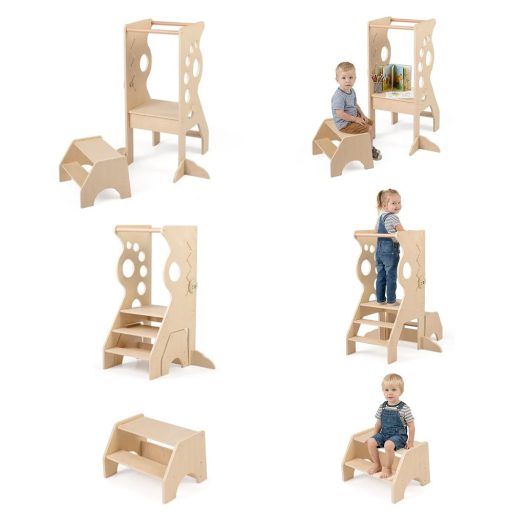 Dřevěný dětský stolička