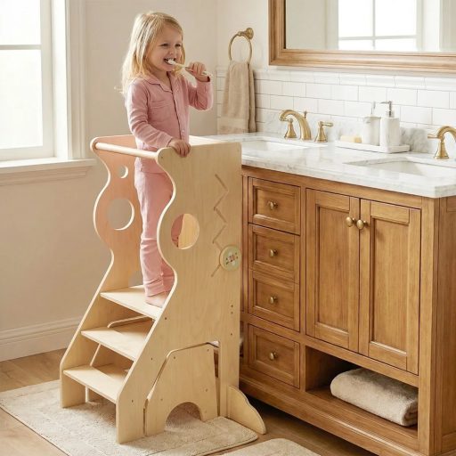 Dřevěný dětský stolička