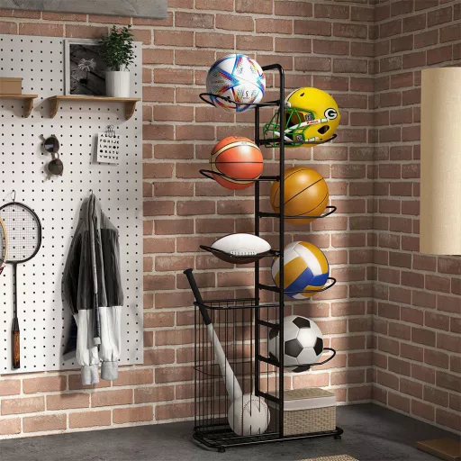 Úložný regál na sportovní vybavení