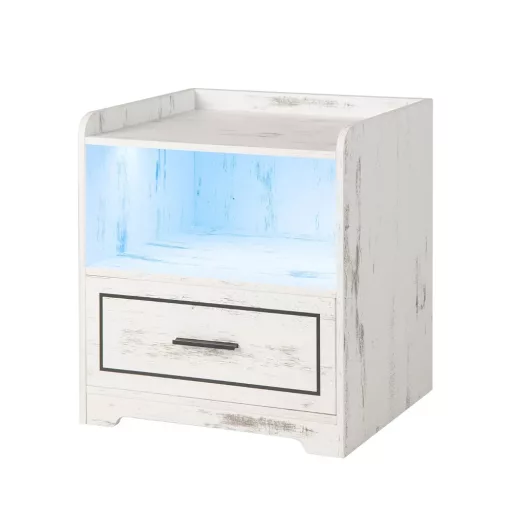 Vintage stylový chytrý noční stolek