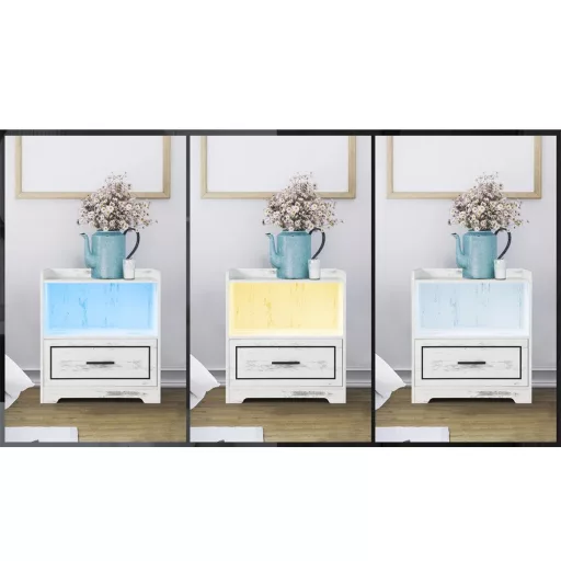 Vintage stylový chytrý noční stolek