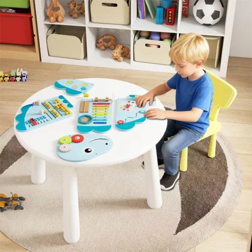 Interaktivní tabule pro děti modrá dinosaurus