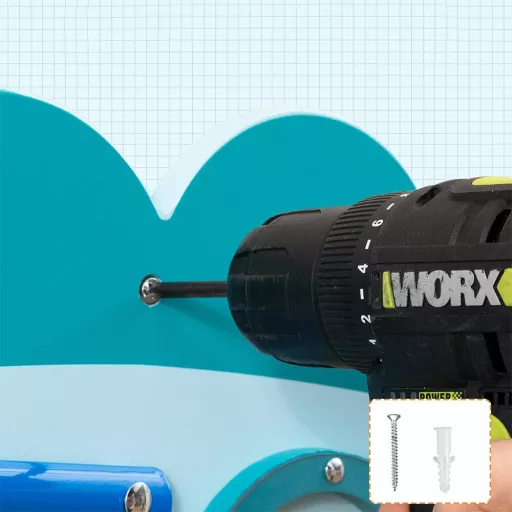 Interaktivní tabule pro děti modrá dinosaurus