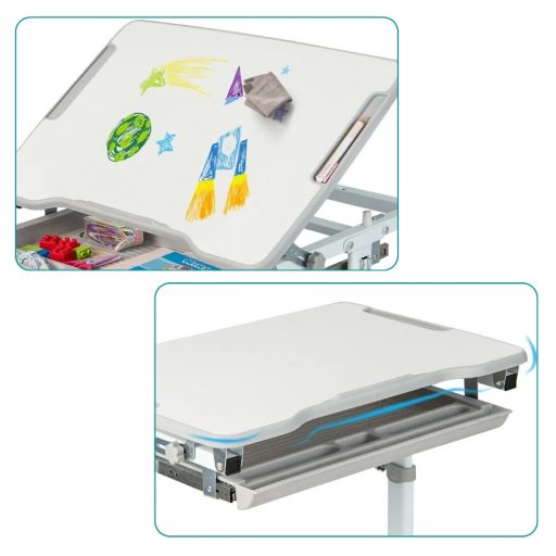 Dětský psací stůl se židlí s nastavitelnou výškou