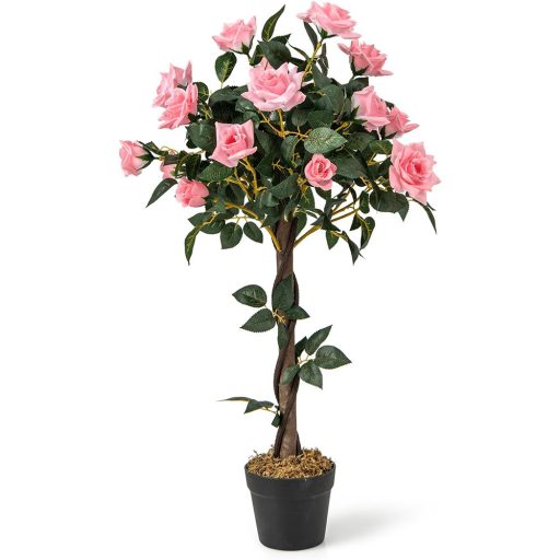 Růžový umělý strom, 93 cm