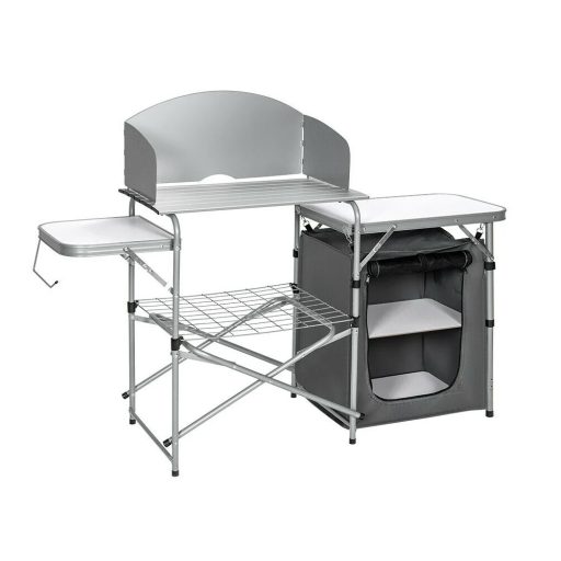 Skládací kempingový stůl s úložným prostorem