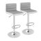 2dílná nastavitelná otočná barová židle, šedá
