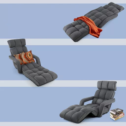 Skládací pohovka s postelí a 6 nastavitelnými polohami