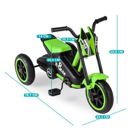 Dětská tříkolka zelená